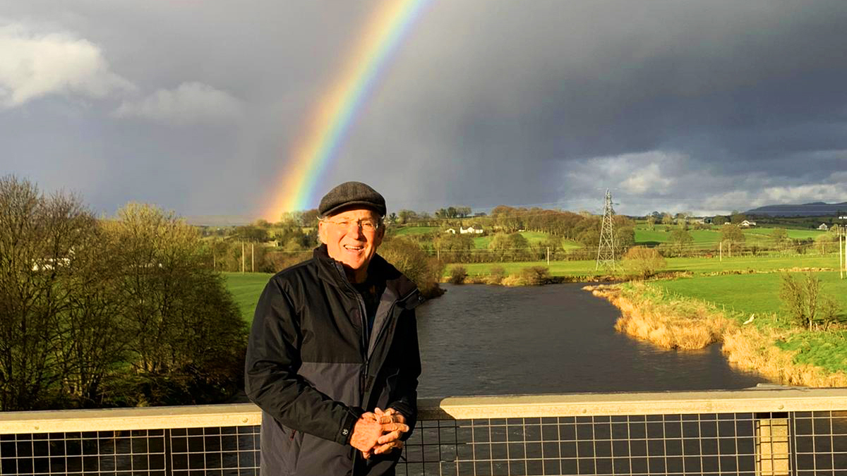 Joseph in St. Patrick under an Irish rainbow